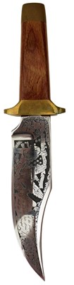 Lot 203 - A NATIONAL RIFLE ASSOCIATION COMMEMORATIVE BOWIE KNIFE, 1776-1976