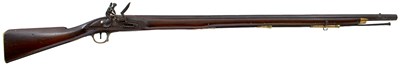 Lot 414 - A .750 CALIBRE FLINTLOCK INDIA PATTERN BROWN BESS