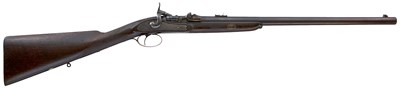 Lot 409 - A RARE .577 CALIBRE MABBUTT & MATTHEW PATENT BREECH LOADING SPORTING RIFLE
