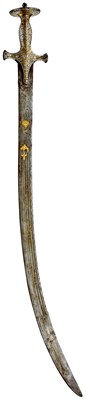 Lot 608 - A LATE 18TH OR EARLY 19TH CENTURY SIKH TULWAR