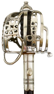 Lot 357 - A GOOD CHILD'S SCOTTISH BASKET HILT SWORD