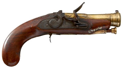 Lot 473 - A FLINTLOCK BLUNDERBUSS PISTOL FOR RESTORATION