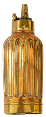 Lot 498 - A THREE-WAY PERCUSSION POWDER FLASK