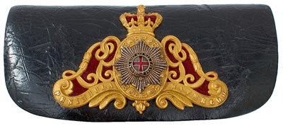 Lot 698 - A VICTORIAN LIFE GUARDS OFFICER'S UNDRESS SHOULDER BELT POUCH