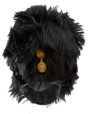Lot 666 - A VICTORIAN ROYAL FUSILIER'S BEARSKIN