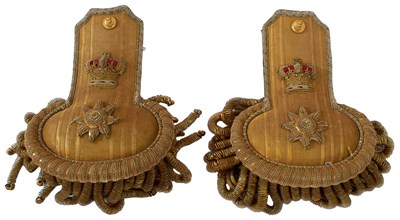Lot 685 - A PAIR OF VICTORIAN REAR ADMIRAL'S EPAULETTES