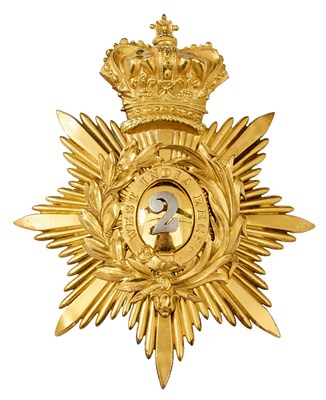 Lot 711 - A 2ND (WEST INDIA) REGIMENT OFFICER'S SHAKO PLATE