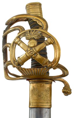 Lot 290 - A SCARCE NAPOLEONIC FRENCH GARDE IMPERIALE MOUNTED ARTILLERY OFFICER'S SWORD