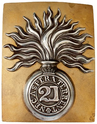 Lot 733 - A 21ST (ROYAL NORTH BRITISH FUSILIERS) REGIMENT OFFICER'S SHOULDER BELT PLATE
