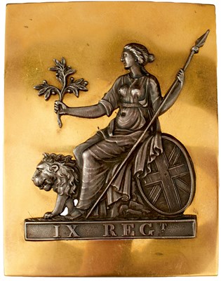 Lot 736 - A 9TH (EAST NORFOLK) REGIMENT OFFICER'S SHOULDER BELT PLATE