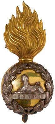Lot 715 - A LANCASHIRE FUSILIERS OFFICER'S FUR CAP BADGE