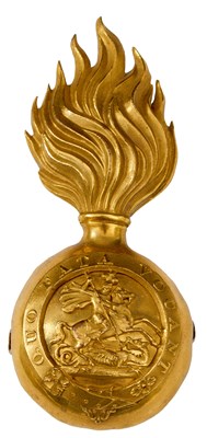 Lot 714 - A NORTHUMBERLAND FUSILIER'S OFFICER'S GLENGARRY BADGE