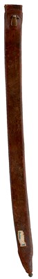 Lot 302 - THREE 18TH CENTURY ENGLISH INFANTRYMAN'S SHORT SWORD SCABBARDS