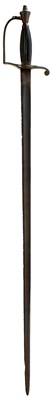 Lot 262 - A GEORGIAN OFFICER'S SPADROON OR SWORD