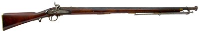 Lot 430 - A RARE .750 CALIBRE EAST INDIA COMPANY PERCUSSION SERVICE MUSKET OF PATTERN D3