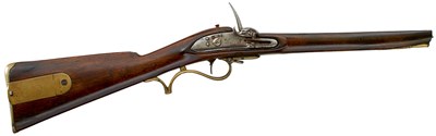 Lot 436 - PARTS OF A VERY RARE EAST INDIA COMPANY’S SHORT LIGHT MUSKET WITH BAKER’S PATTERN LOCK