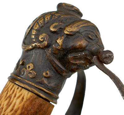 Lot 326 - A 17TH CENTURY ENGLISH CIVIL WAR PERIOD PROTO-MORTUARY HILTED SWORD OR SABRE