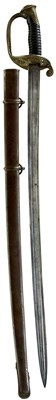 Lot 303 - A 19TH CENTURY FRENCH CRIMEAN WAR PERIOD INFANTRY OFFICER'S SWORD