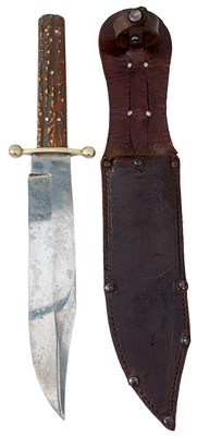 Lot 204 - A VICTORIAN BOWIE KNIFE FOR THE AMERICAN MARKET BY BEARDSHAW