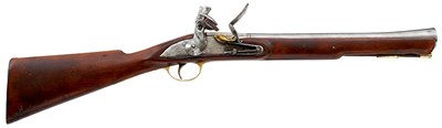 Lot 549 - A FLINTLOCK BLUNDERBUSS BY POTTS