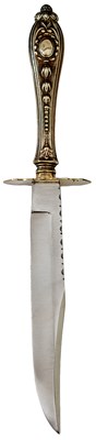 Lot 189 - A FREDERICK WALTER JAMES CUTLERY HANDLE BOWIE KNIFE