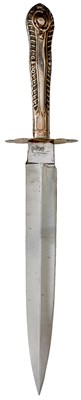Lot 192 - A FREDERICK WALTER JAMES CUTLERY HANDLE BOWIE KNIFE