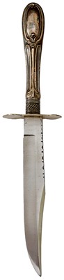 Lot 193 - A FREDERICK WALTER JAMES CUTLERY HANDLE BOWIE KNIFE