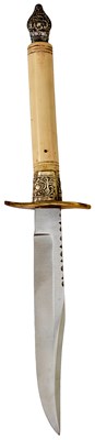 Lot 194 - A FREDERICK WALTER JAMES CUTLERY HANDLE BOWIE KNIFE