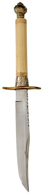 Lot 196 - A FREDERICK WALTER JAMES CUTLERY HANDLE BOWIE KNIFE