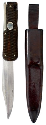 Lot 207 - A NEEDHAM BROTHERS FOLDING BOWIE KNIFE