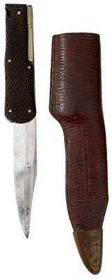 Lot 206 - AN EARLY 20TH CENTURY FOLDING BOWIE KNIFE