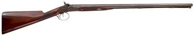 Lot 406 - A 20-BORE DOUBLE BARRELLED PERCUSSION SPORTING GUN BY JOSEPH MANTON
