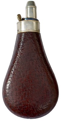 Lot 514 - A RARE PURDEY POWDER FLASK FOR A RIFLE