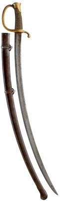 Lot 220 - OF CRIMEAN AND AMERICAN CIVIL WAR INTEREST - A FRENCH MODEL 1840 ARTILLERY SABRE