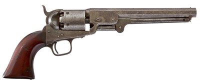 Lot 236 - OF CRIMEAN WAR INTEREST - A SCARCE .36 CALIBRE SIX-SHOT PERCUSSION WAR DEPARTMENT COLT NAVY REVOLVER