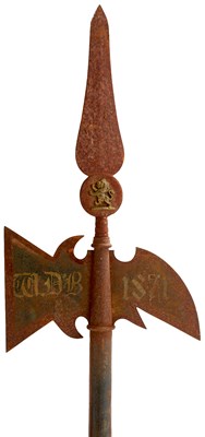 Lot 308 - OLD REF 157-5_A26 A BRACE OF 18TH CENTURY BRITISH SERGEANT'S HALBERDS