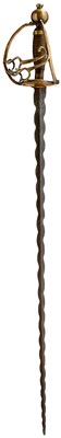 Lot 331 - AN 18TH CENTURY BRITISH CAVALRY OFFICER'S SWORD