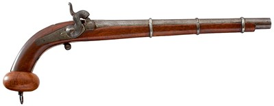 Lot 639 - OLD REF 157-13_A26 A CRIMEAN WAR PERIOD RUSSIAN COSSACK PERCUSSION MILITARY PISTOL