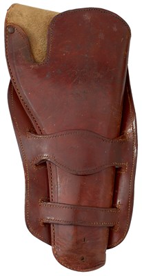 Lot 529 - A BROWN LEATHER HOLSTER FOR A COLT REVOLVER