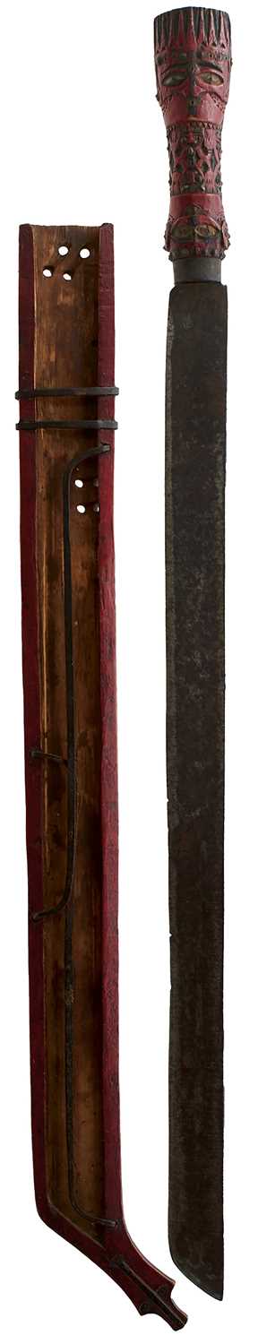 Lot 106 - TAIWAN - A GOOD 19TH CENTURY PAIWANESE SWORD