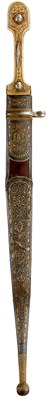Lot 642 - A 19TH CENTURY CAUCASIAN KINDJAL