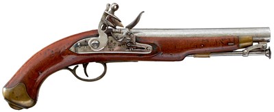 Lot 453 - OF PENINSULAR AND WATERLOO INTEREST - A .650 CALIBRE FLINTLOCK NEW LAND PATTERN PISTOL TO THE 11TH LIGHT DRAGOONS