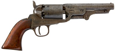 Lot 566 - A .35 CALIBRE SIX-SHOT PERCUSSION CONTINENTAL COPY OF A COLT NAVY REVOLVER