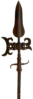 Lot 306 - A SPONTOON OR HALBERD HEAD