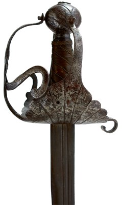 Lot 325 - A 17TH CENTURY ENGLISH CIVIL WAR PERIOD PROTO MORTUARY SWORD