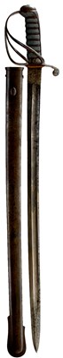 Lot 363 - A SCARCE VICTORIAN SCOTTISH ARTILLERY SIDEARM OR SHORT SWORD