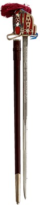 Lot 364 - AN EIIR SCOTTISH OFFICER'S BASKET HILTED BROADSWORD TO THE KING'S SCOTTISH BORDERERS