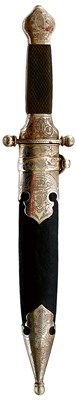 Lot 643 - A 19TH CENTURY IMPERIAL RUSSIAN HUNTING DAGGER OR DIRK