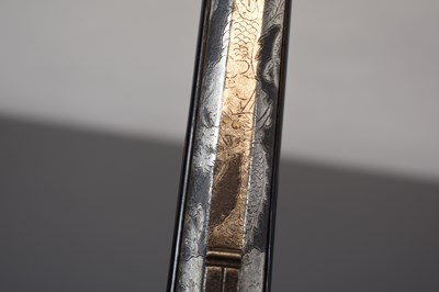 Lot 16 - A RARE 30-BORE EDO PERIOD JAPANESE LACQUERED MATCHLOCK PISTOL