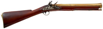 Lot 550 - A SCARCE FLINTLOCK MAIL COACH BLUNDERBUSS BY HARDING